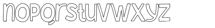 Chuckle Charm Outline Font LOWERCASE