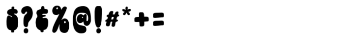 Chuckle Splash Font OTHER CHARS