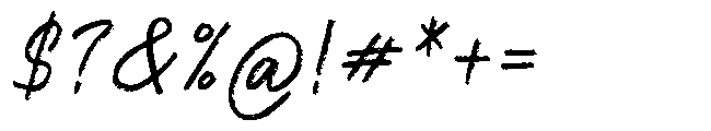 Chucky Chalk Italic Font OTHER CHARS