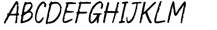 Chucky Chalk Italic Font UPPERCASE