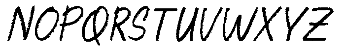 Chucky Chalk Italic Font UPPERCASE