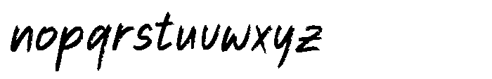 Chucky Chalk Italic Font LOWERCASE