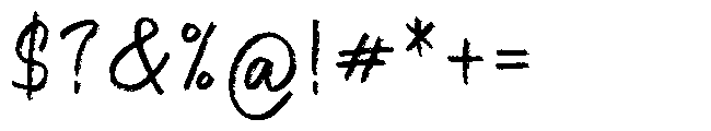Chucky Chalk Regular Font OTHER CHARS