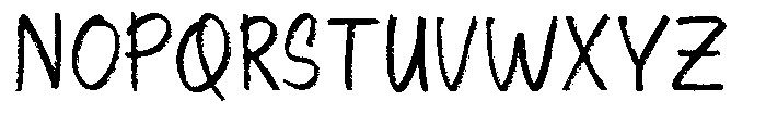 Chucky Chalk Regular Font UPPERCASE