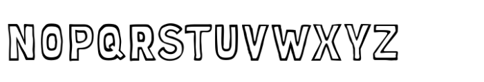 Chucky  Outline Font UPPERCASE