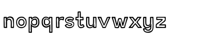 Chucky  Outline Font LOWERCASE