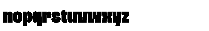 Chuner Font LOWERCASE