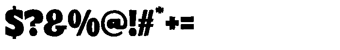 Chunk House Font OTHER CHARS