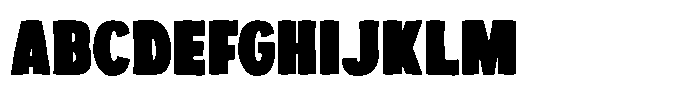 Chunk House Font UPPERCASE