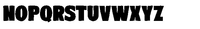 Chunk House Font UPPERCASE