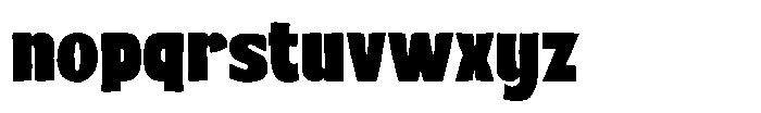 Chunk House Font LOWERCASE