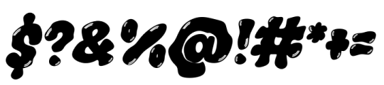 Chunk Wave Deco Italic Font OTHER CHARS