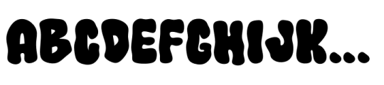 Chunk Wave Solid Regular Font UPPERCASE