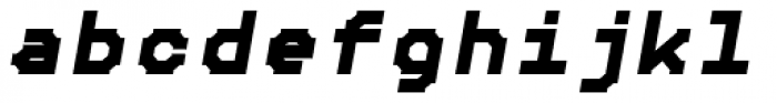 Chunkfeeder Bold Oblique Font LOWERCASE