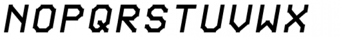 Chunkfeeder Regular Oblique Font UPPERCASE