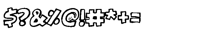 Chunks Notes Outline Font OTHER CHARS