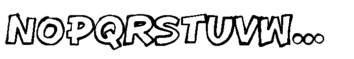 Chunks Notes Outline Font LOWERCASE