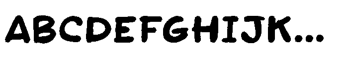 Chunks Notes Regular Font UPPERCASE