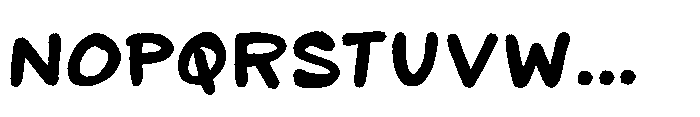 Chunks Notes Regular Font UPPERCASE