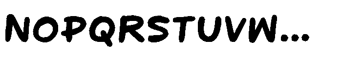 Chunks Notes Regular Font LOWERCASE