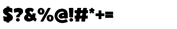 Chunky Bolde Font OTHER CHARS