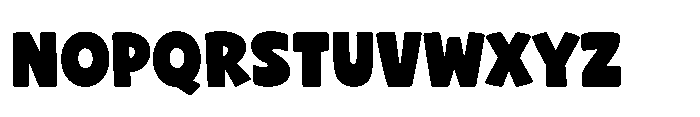 Chunky Bolde Font UPPERCASE
