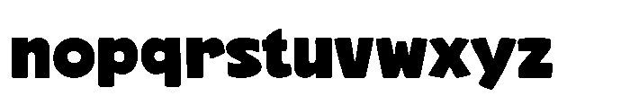 Chunky Bolde Font LOWERCASE