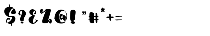 Chunky Bright Font OTHER CHARS