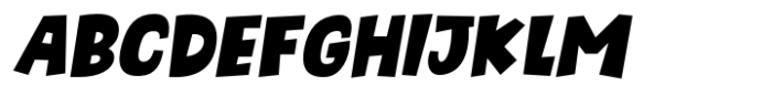 Chunky Fries Italic Font UPPERCASE
