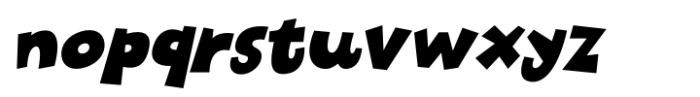 Chunky Fries Italic Font LOWERCASE