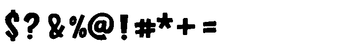 Chunky Joyful Font OTHER CHARS