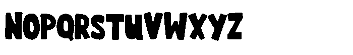 Chunky Joyful Font UPPERCASE