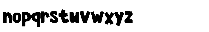 Chunky Joyful Font LOWERCASE