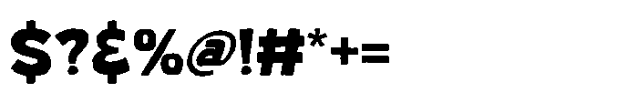 Chunky Popys Font OTHER CHARS