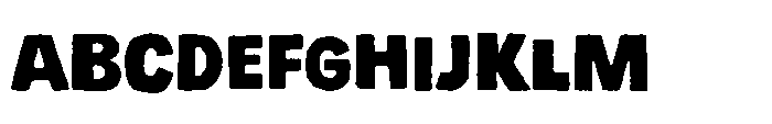 Chunky Popys Font UPPERCASE