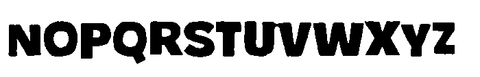 Chunky Popys Font UPPERCASE