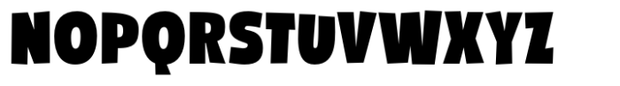 Chunky Sans Black Font UPPERCASE