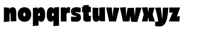 Chunky Sans Black Font LOWERCASE