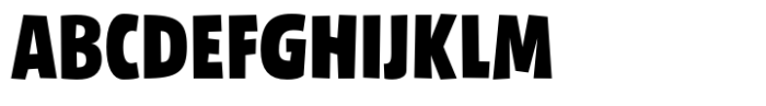 Chunky Sans Bold Font UPPERCASE