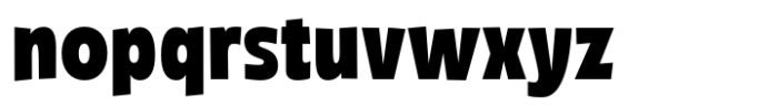 Chunky Sans Bold Font LOWERCASE