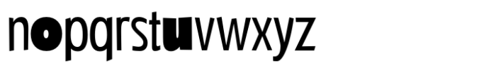Chunky Sans Mix Font LOWERCASE