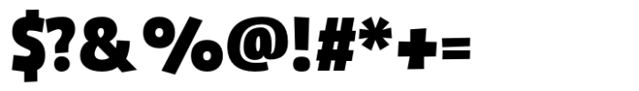 Chunky Sans Ultra Font OTHER CHARS