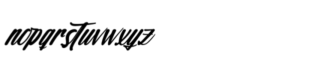 Chunky Slandis Italic Font LOWERCASE