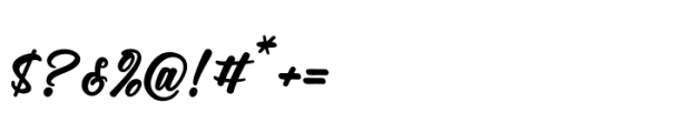Chunky Slandis Regular Font OTHER CHARS
