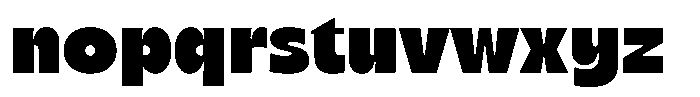 Chunky Sundae Regular Font LOWERCASE