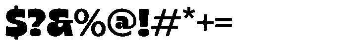 Chunky Sundae Rounded Regular Font OTHER CHARS