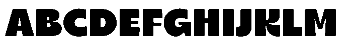 Chunky Sundae Rounded Regular Font UPPERCASE