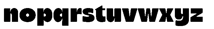 Chunky Sundae Rounded Regular Font LOWERCASE