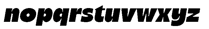 Chunky Sundae Slant Regular Font LOWERCASE