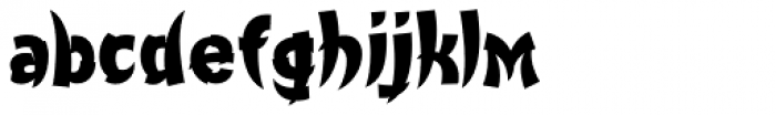 Churchward Chinatype Ex Bold Font LOWERCASE